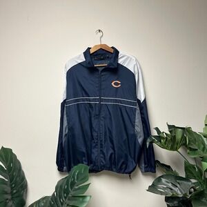 Early 00s Chicago Bears‎ Embroidered Wind Breaker